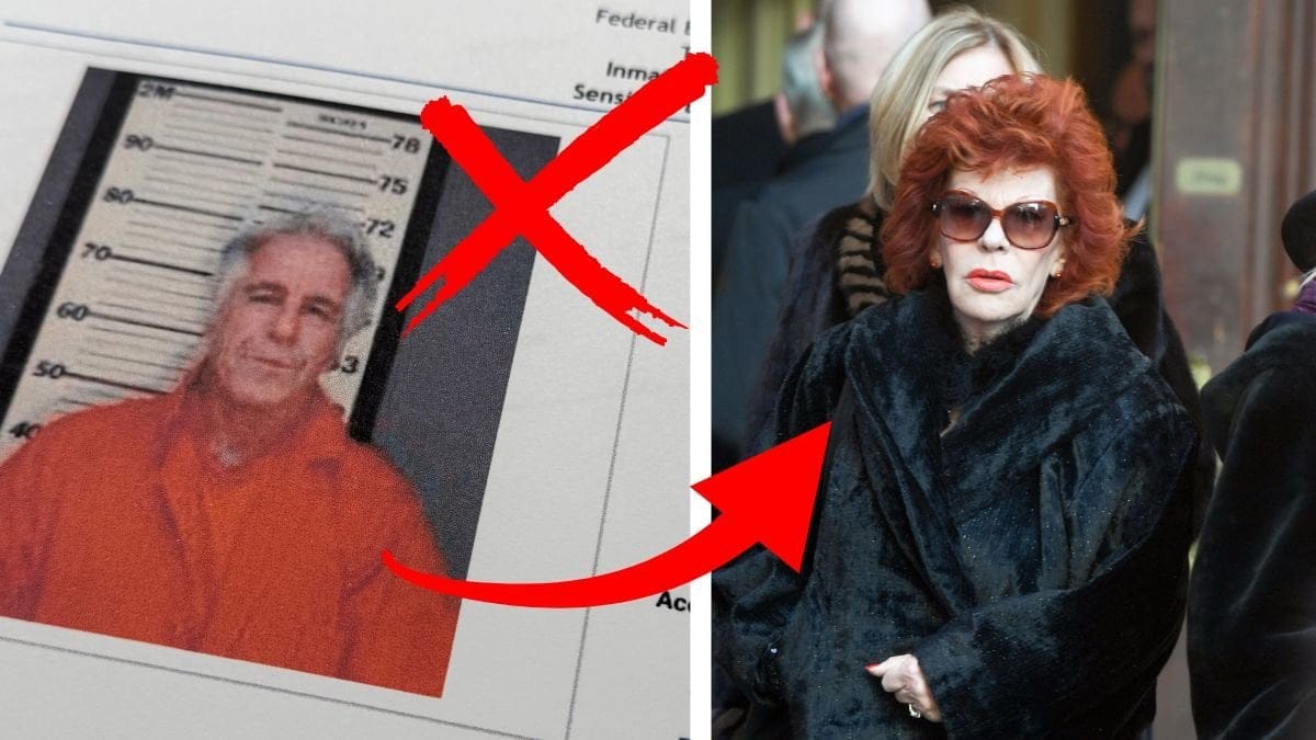 Jeffrey Epstein vänster, ​Barbro Ehnbom höger.