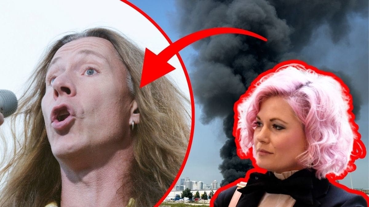 E-type vänster. Bild på rökmoln från attack i Dubai höger. Utklippt bild på Melinda Jacobs höger.