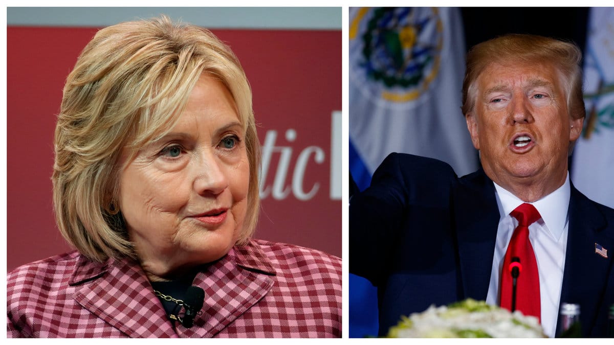 Clinton tror inte att Trump blir omvald.