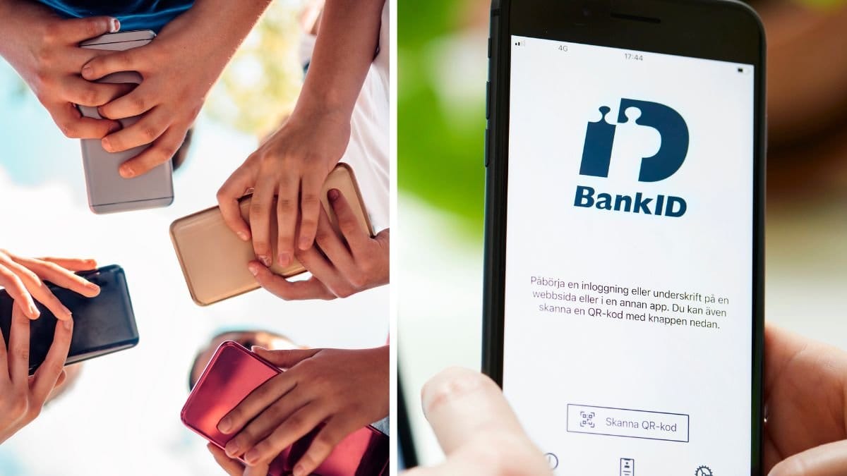 Mobiler och BankID-appen.