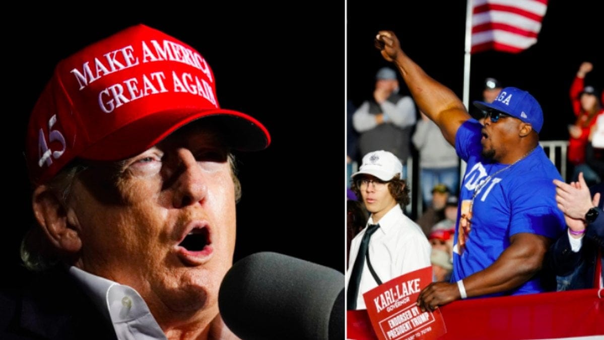 Ord och inga visor från Donald Trump inatt.