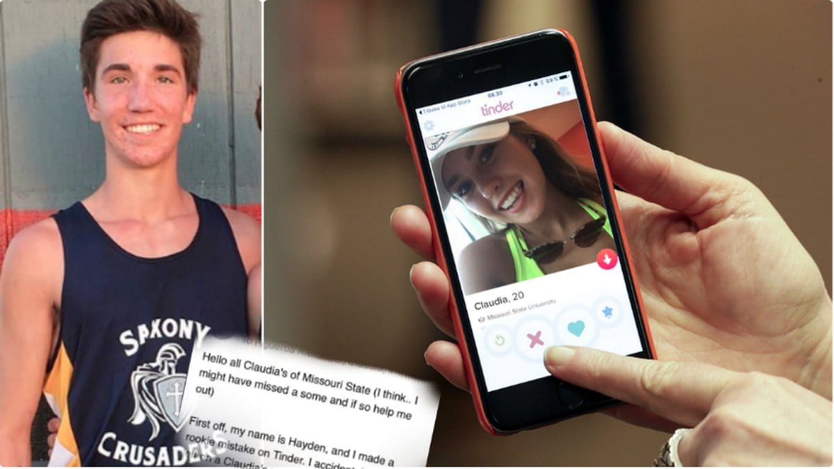 Hayden gjorde allt för att hitta Claudia efter en felsvajpning på Tinder.