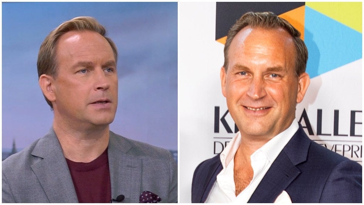 Två bilder på SVT-programledaren Ted Wigren