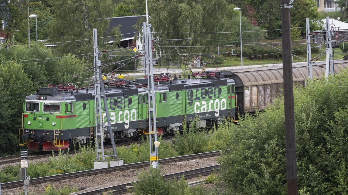 En genrebild på ett godståg tillhörande Green Cargo.