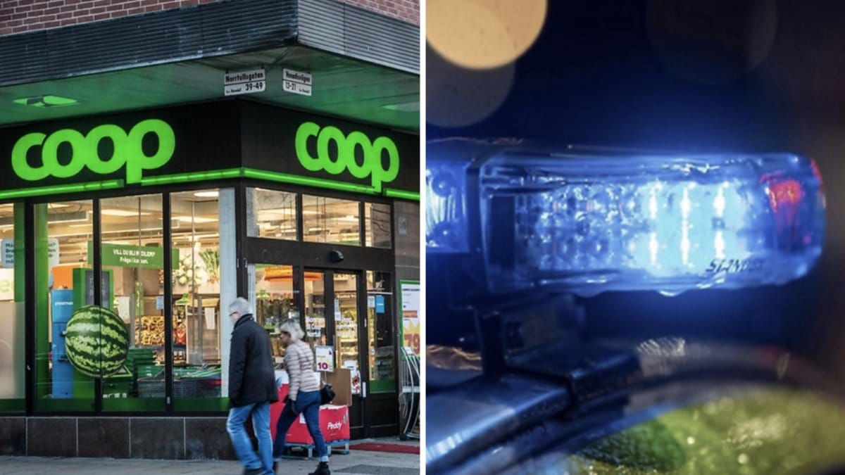 En man riktade hot mot en Coop-butik i ett Youtubeklipp.