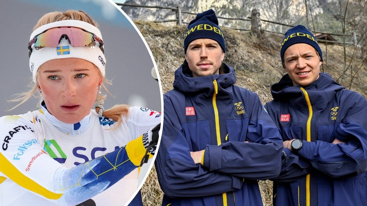 Frida Karlsson, William Poromaa och Gustaf Berglund.