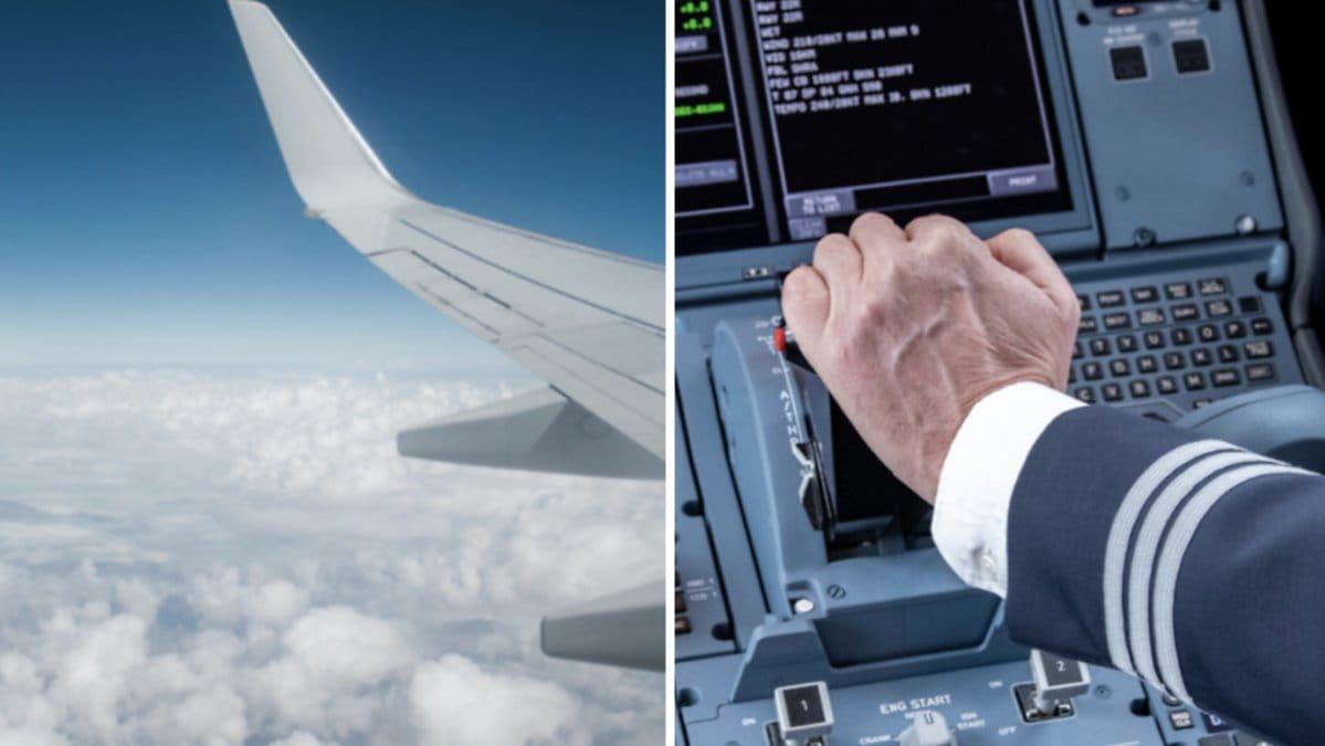 Utan någon livlina lämnade piloten planet.