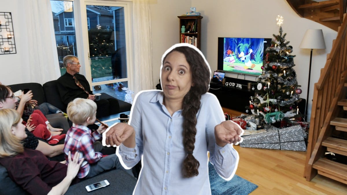 Då sänds Kalle Ankas julafton på tv.