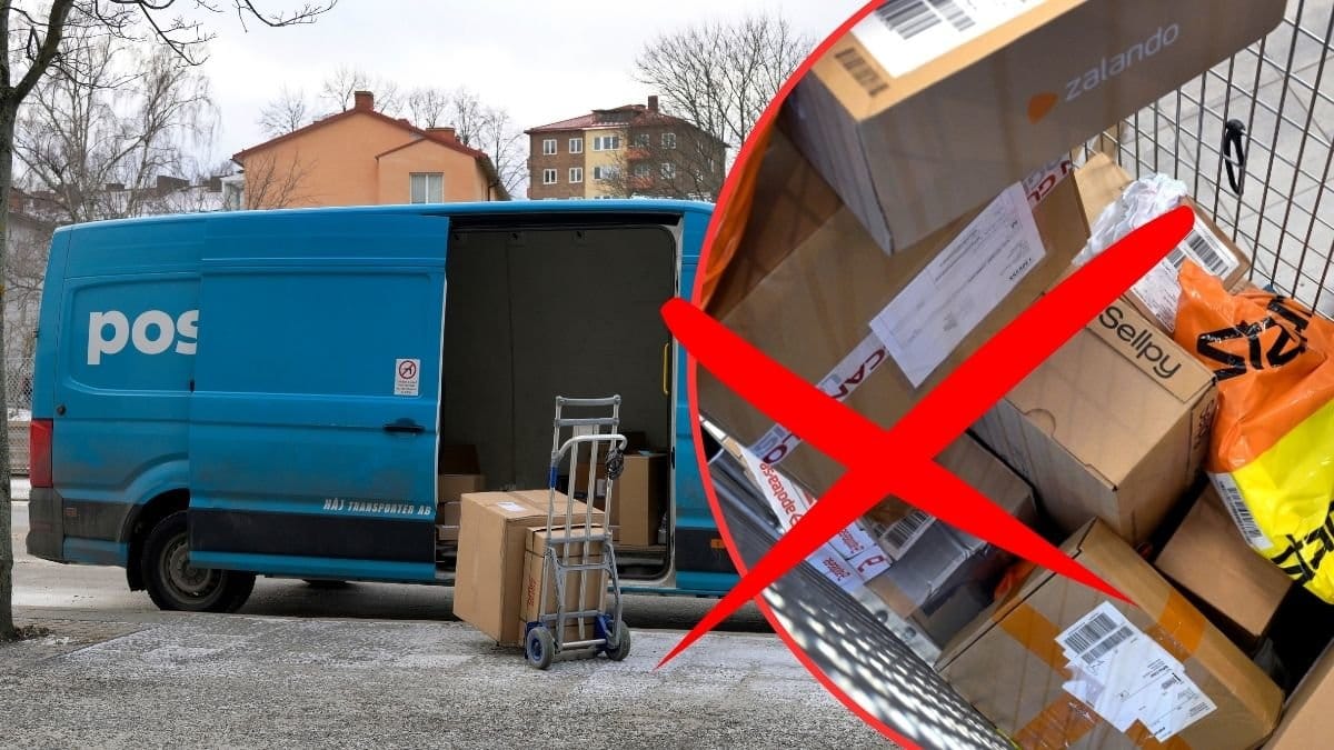 Postbil och paket