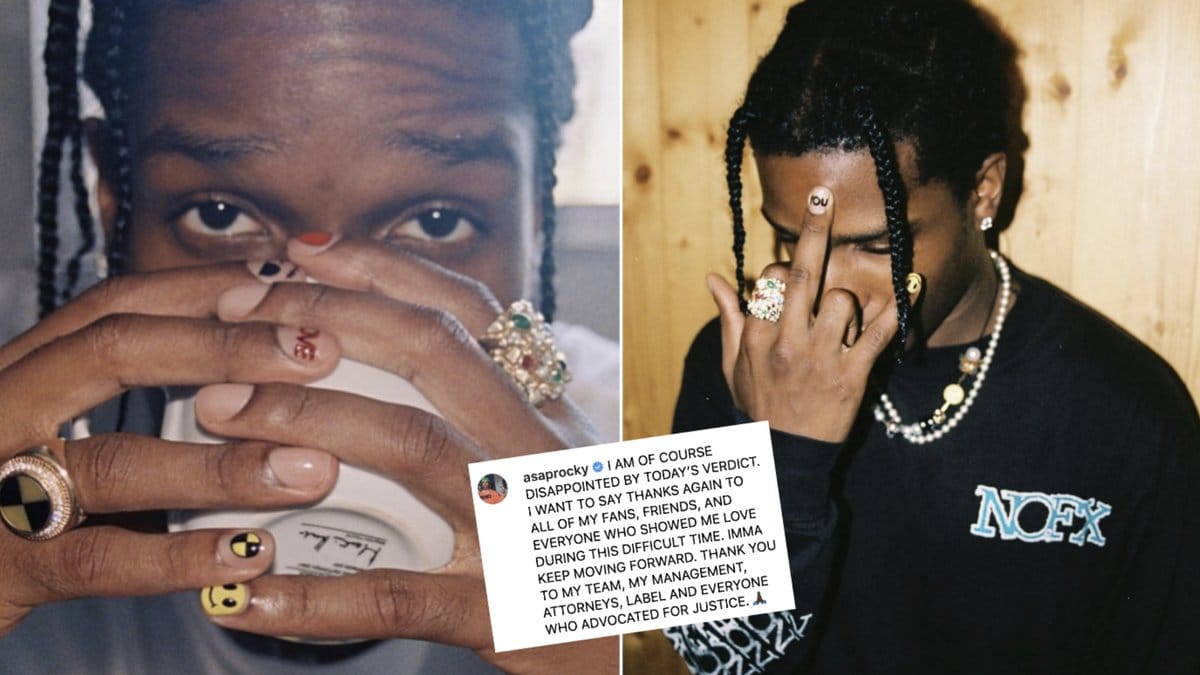 ASAP Rocky är besviken över domens utfall.