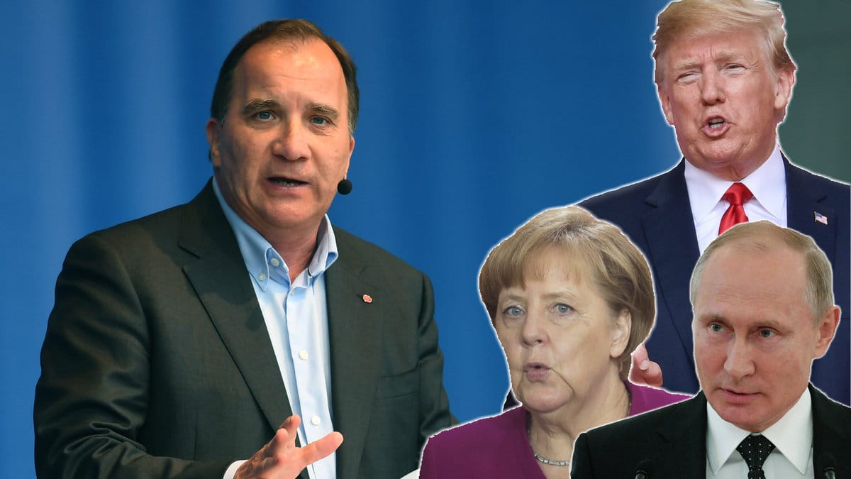 Löfven och flera andra världsledare