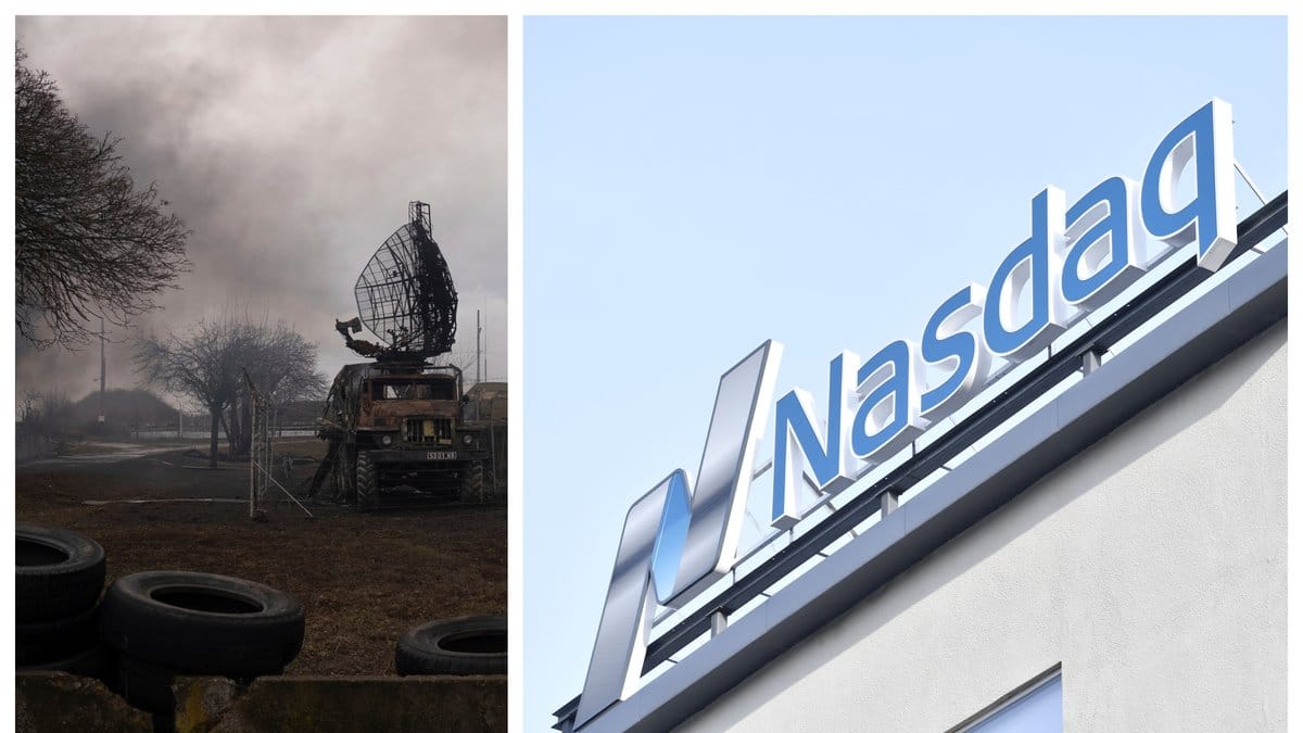 Stockholmsbörsen faller efter kriget i Ukraina.