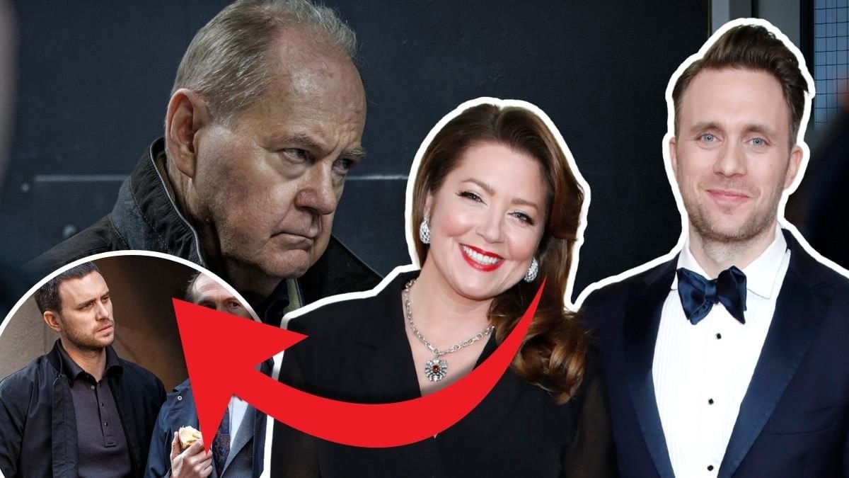 Martin Wallström och Jennie Silfverhjelm och Peter Haber som Beck