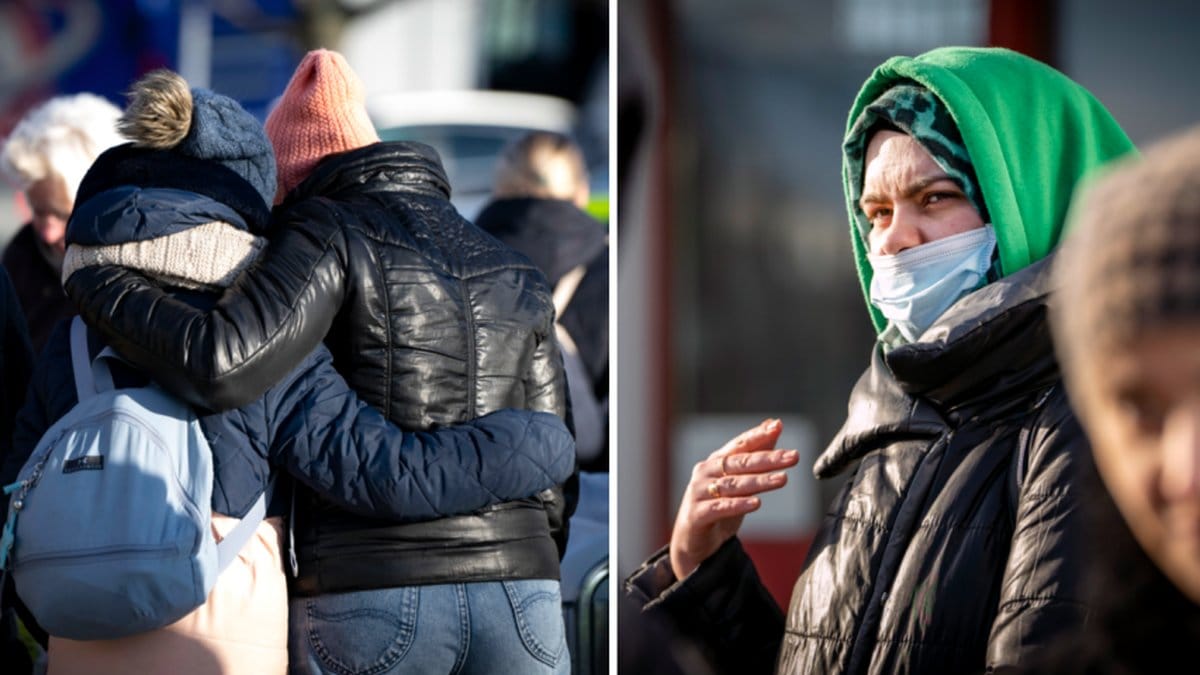 Cirka 76 000 personer väntas komma till Sverige från Ukraina.