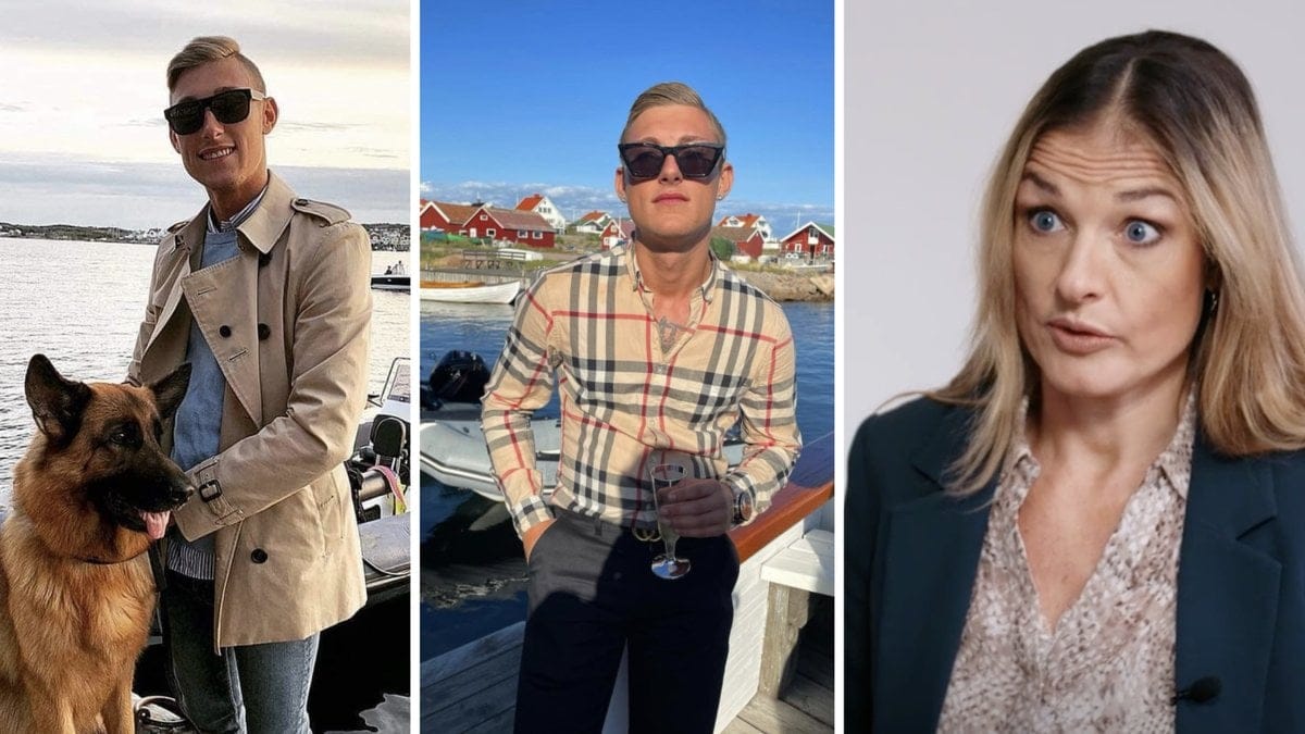 Philip Sedbo i Lyxfällan och programledare Magdalena Kowalczyk.