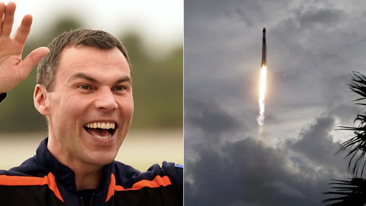 Marcus Wendt är nu i rymden. 