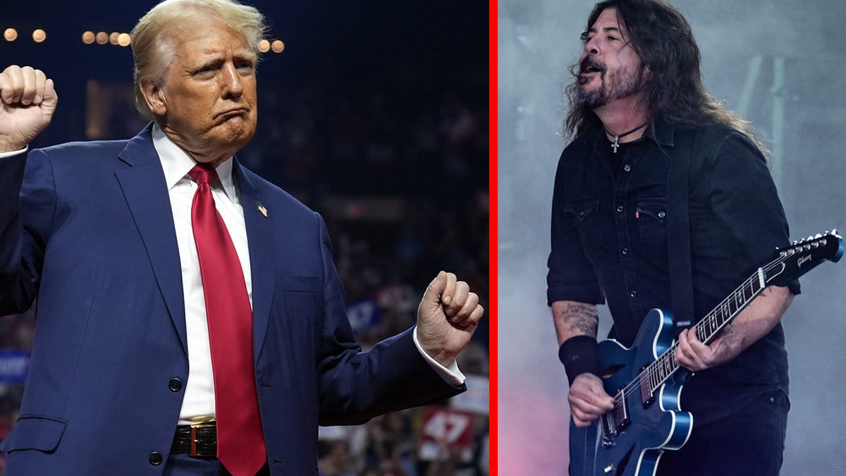 Donald Trump spelade Foo Fighters