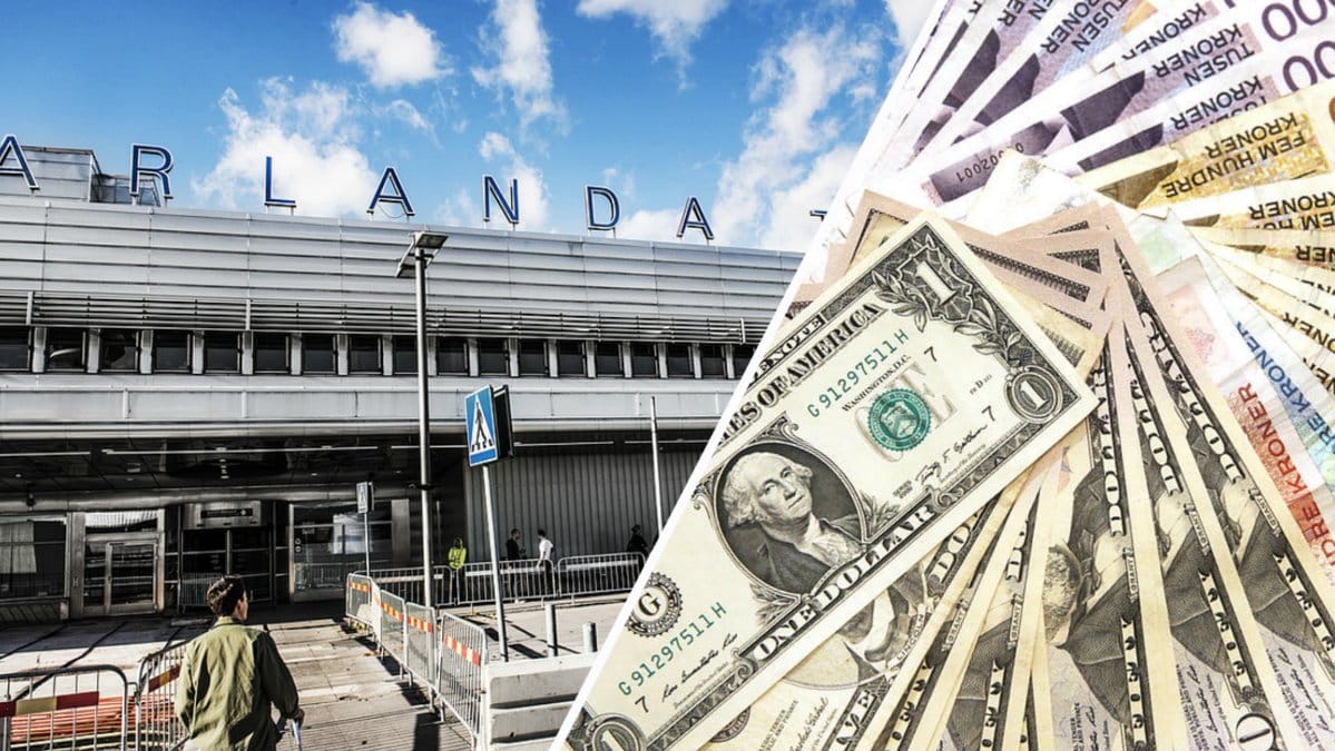 Två män greps idag vid Arlanda för misstänkt penningtvätt.