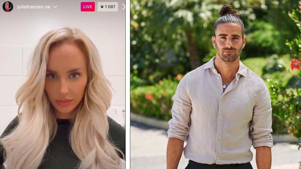 En bild från Julias Instagram och pressbild från TV4