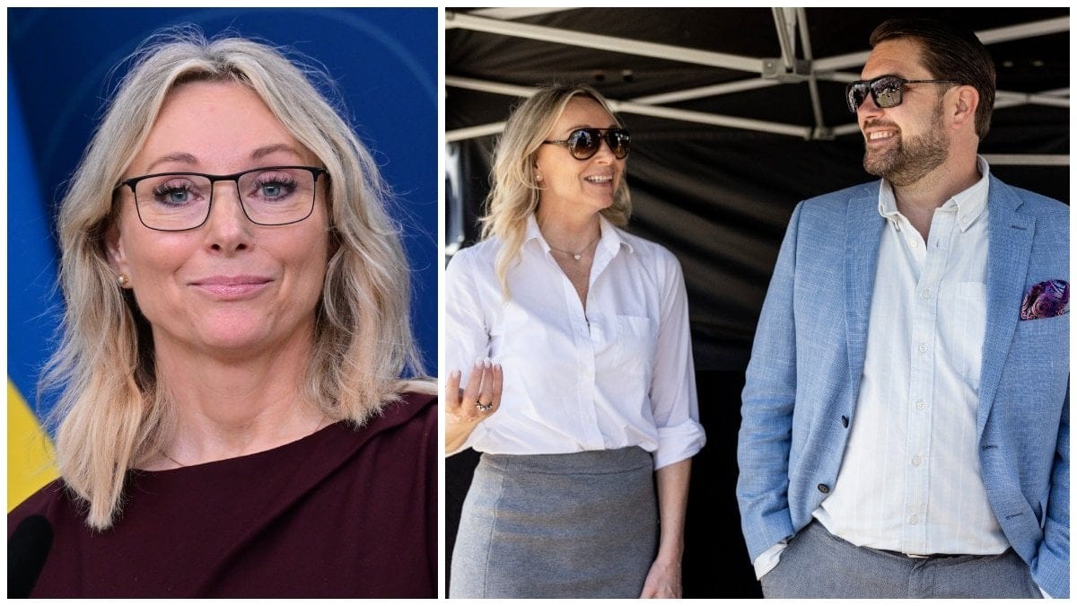 Jessica Stegrud och Jessica Stegrud tillsammans med Jimmie Åkesson