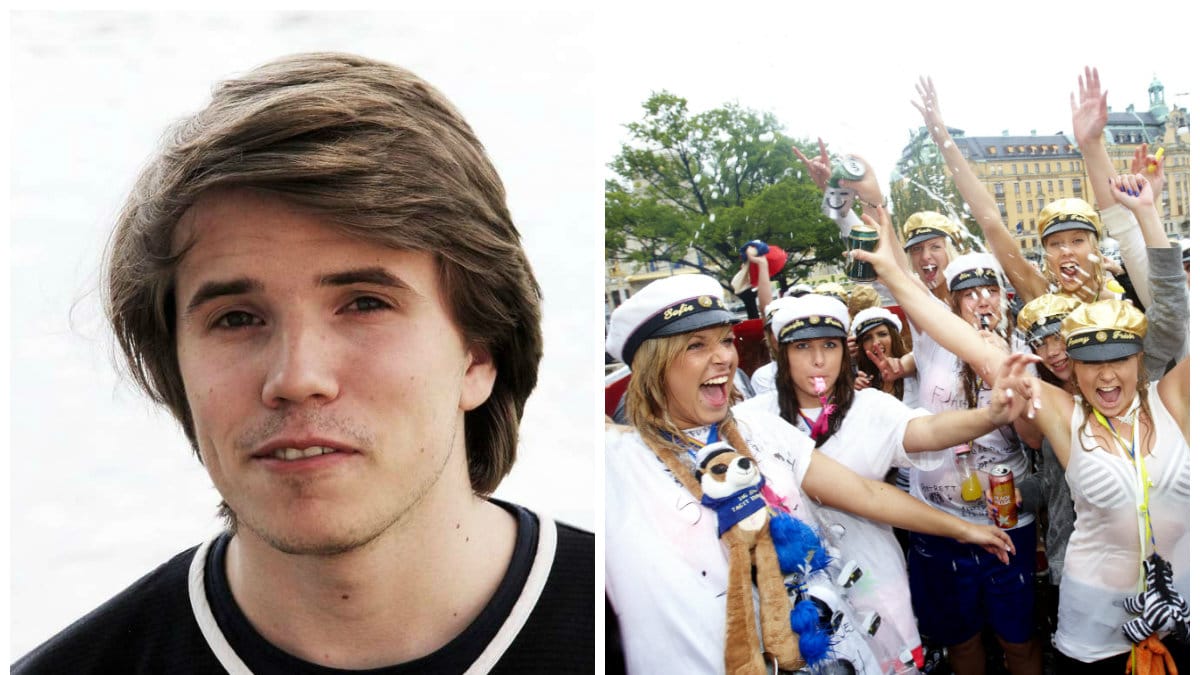 Adam Jonsäll tycker att man ska kunna fira studenten utan alkohol