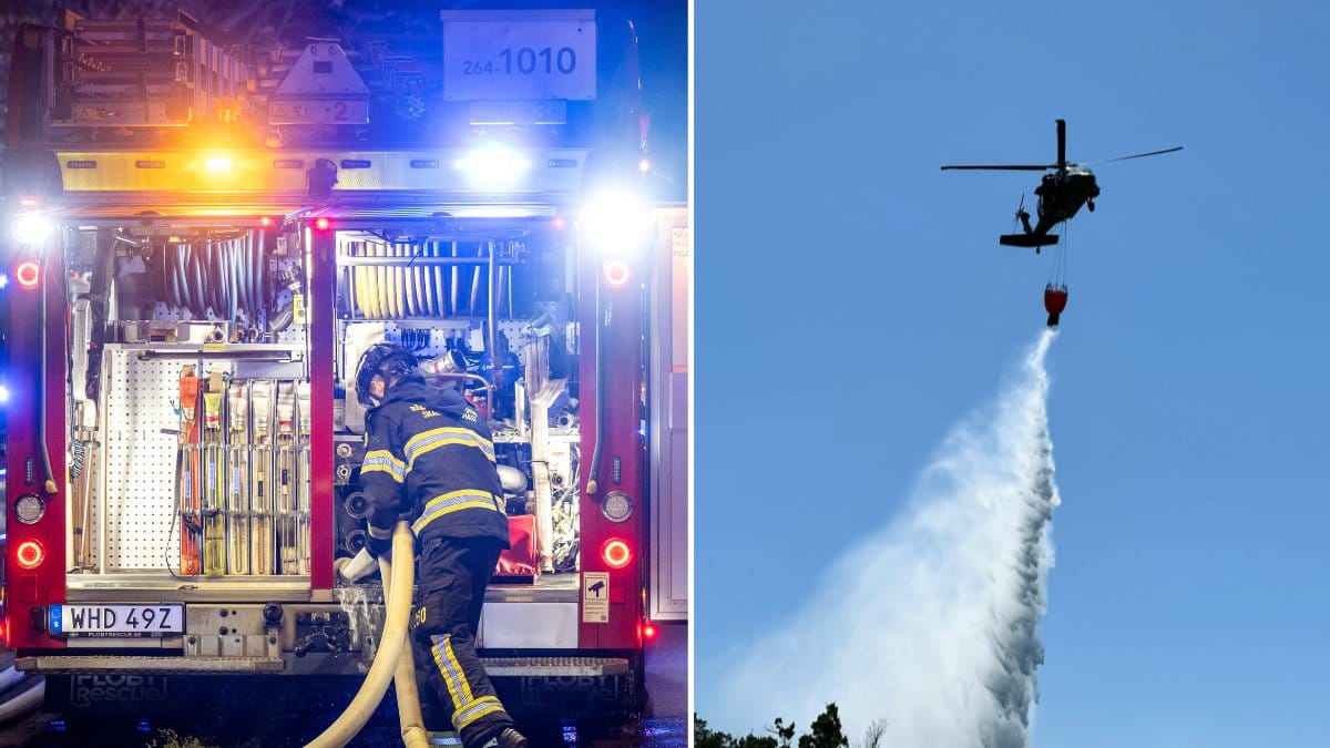 Brandbil, brandhelikopter
