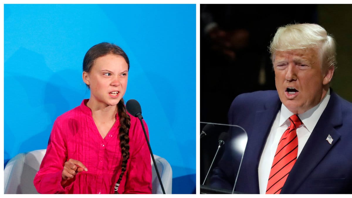 Greta Thunberg ger svar på tal.