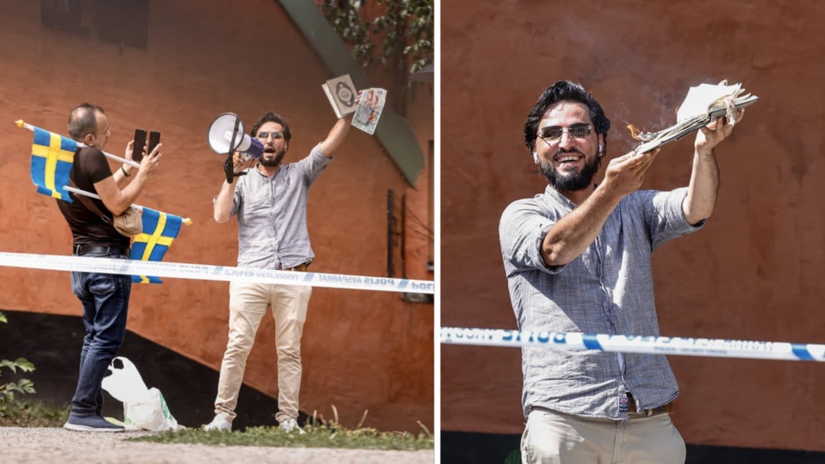 Salwan Momika, 37, genomförde koranbränningen i Stockholm