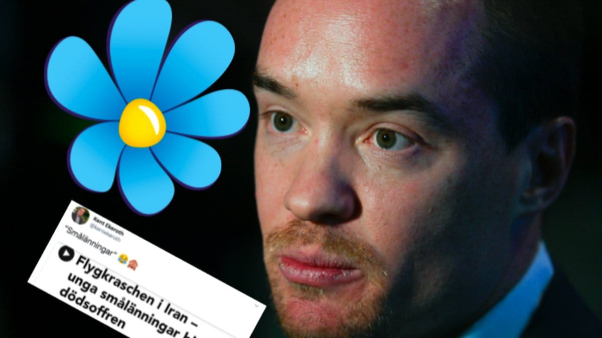 Här hånar den före detta Sd-ledamoten offren i flygplanskraschen.