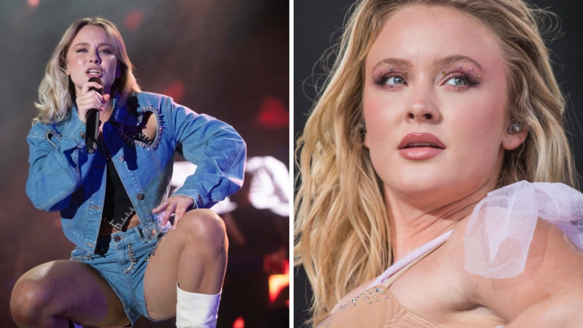 Zara Larsson anklagar en expojkvän för att ha spridit nakenbilder på henne.