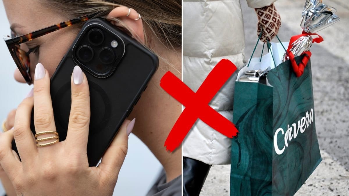 En ny undersökning visar vad du aldrig bör göra med mobiltelefonen när du ska handla i butik.