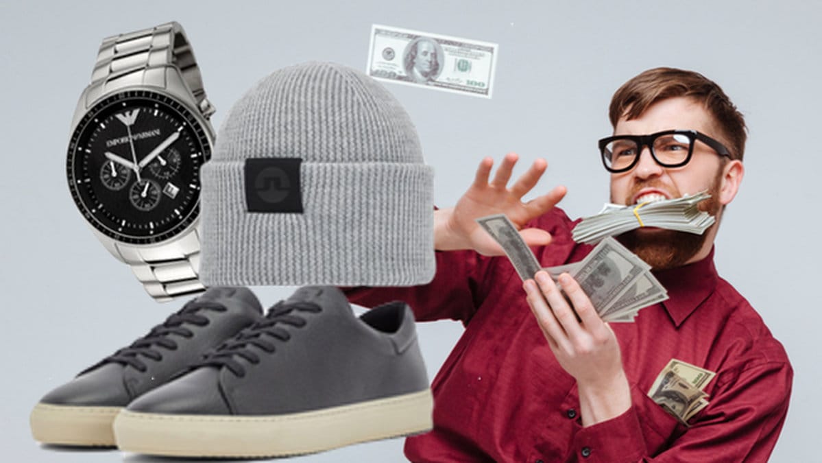 Armaniklocka, pengar, skor från JLindeberg