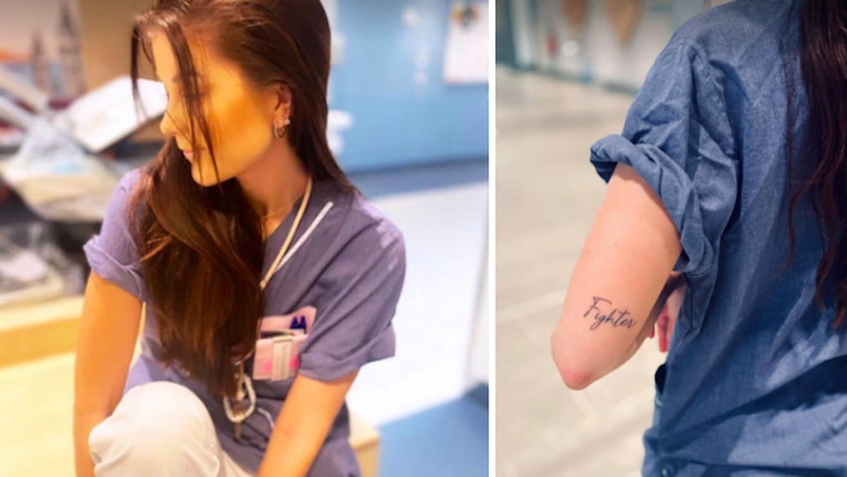 Karoline Flodin drabbades av arytmi som barn och jobbar i dag inom vården.