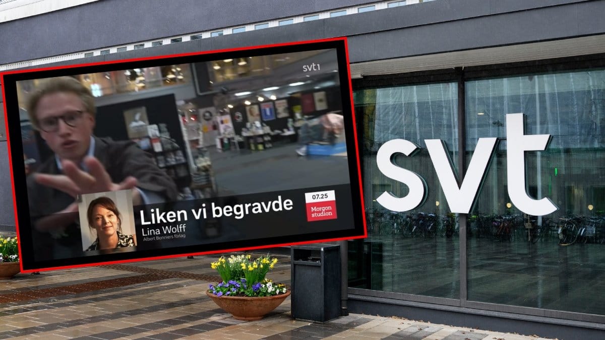 Bild på sändningen och SVT-huset.