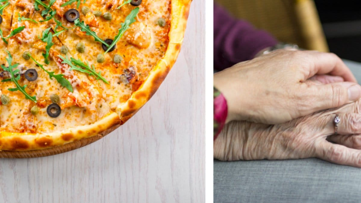 Lilla Napoli delar ut gratis pizza till äldreboenden.