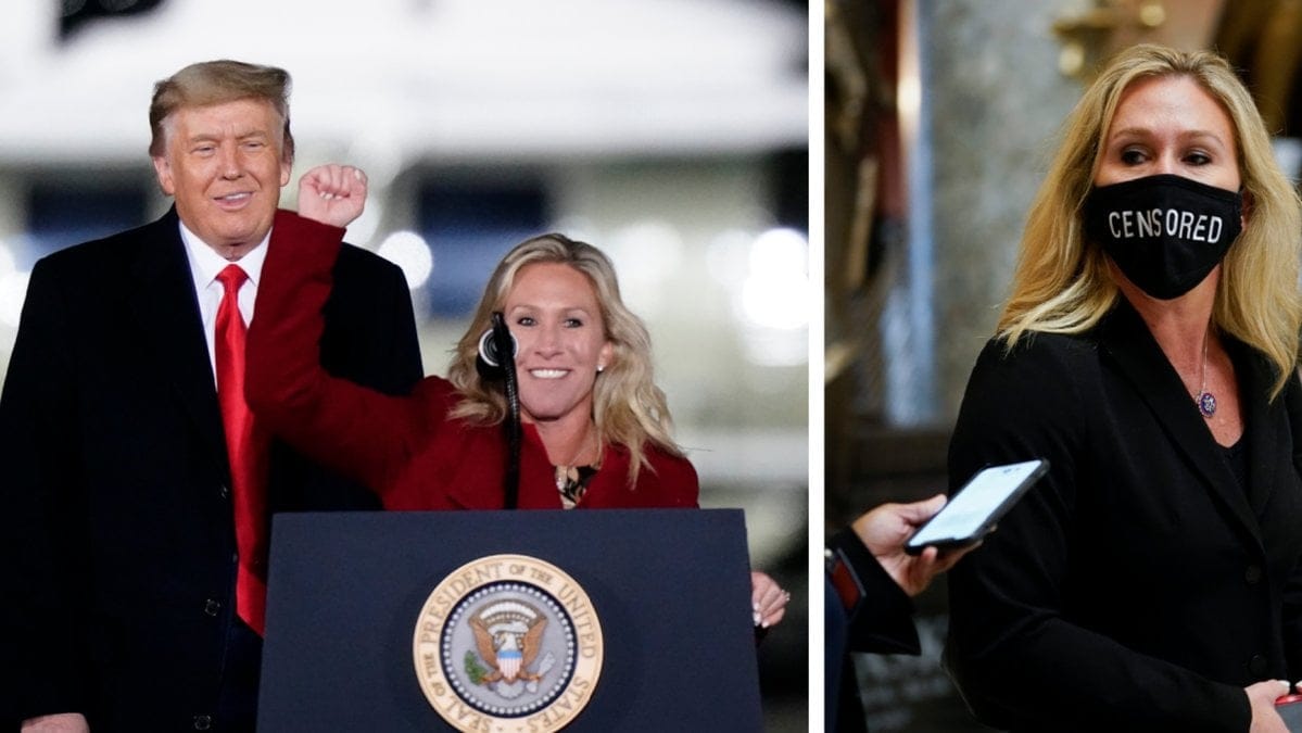 Taylor Greene sprider ofta budskap med sina ansiktmasker