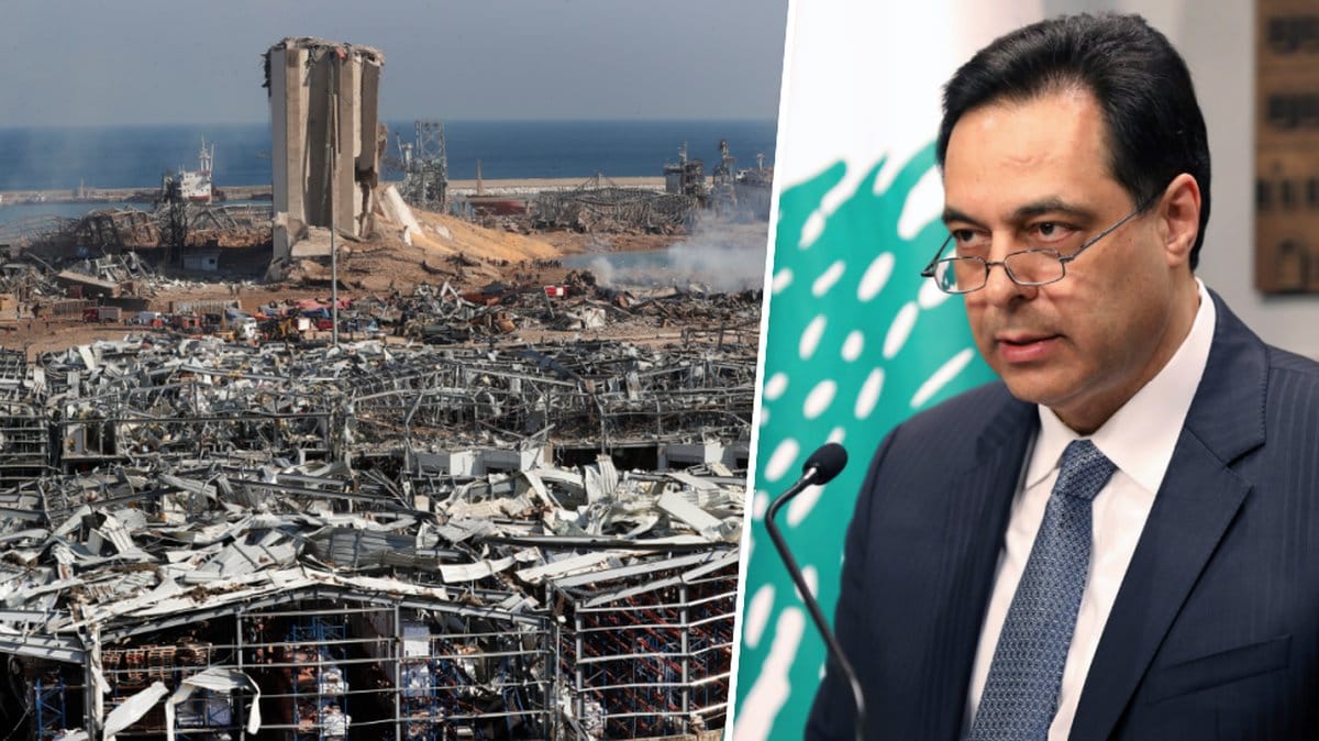 Libanons regering avgår efter explosionen i Beirut.