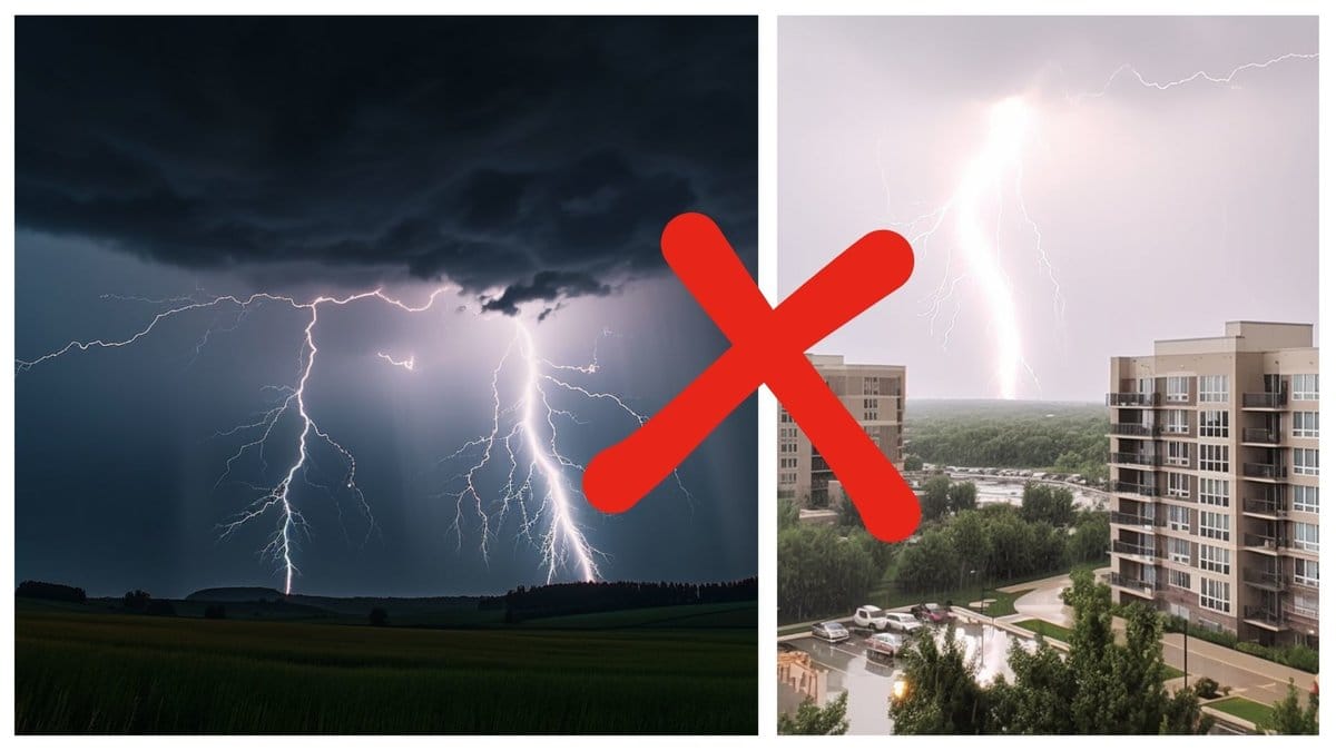 Det är bäst att stanna inne när det åskar.