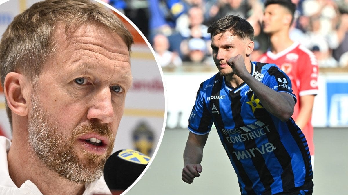 Graham Potter och Isak Bjerkebo.