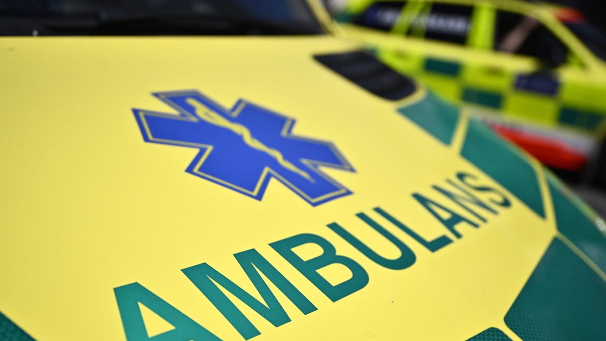 En ambulans.