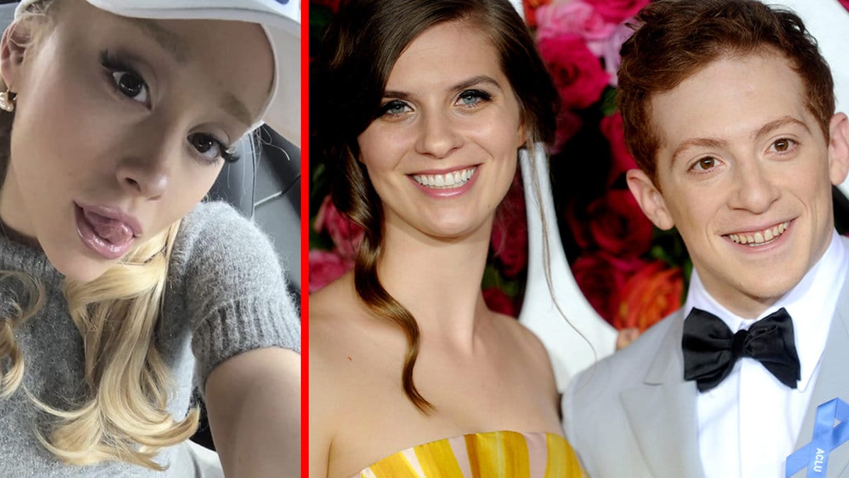 Ariana Grande och Ethan Slater och Lilly Jay