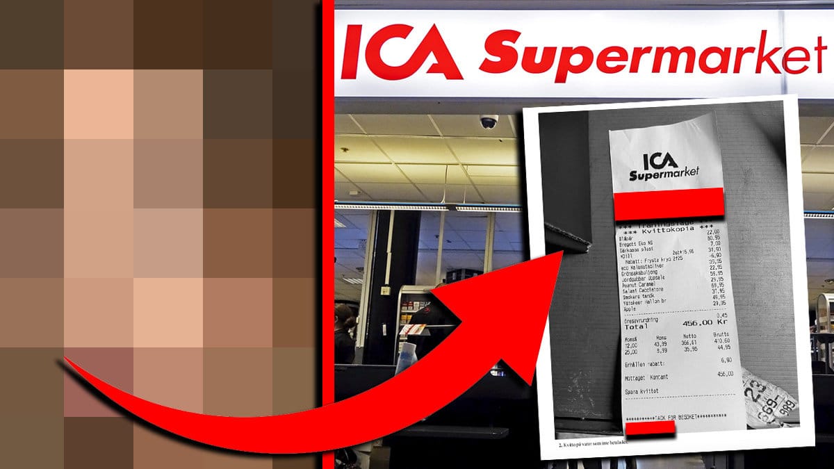 En känd skådespelerska snattade på Ica Supermarket