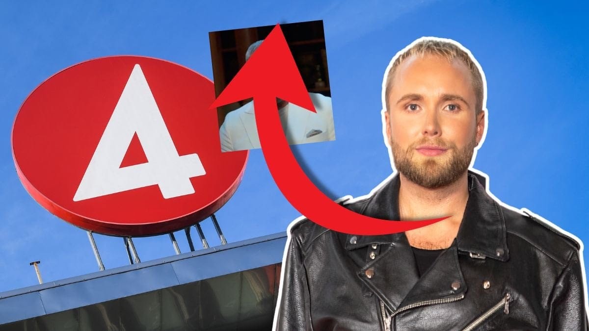 TV4:s logga och Edvin Törnblom 