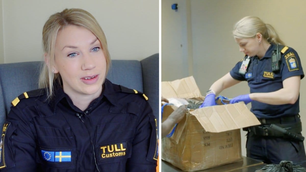 Mimmi gör en hel del upptäckter i sitt jobb som tullinspektör. 