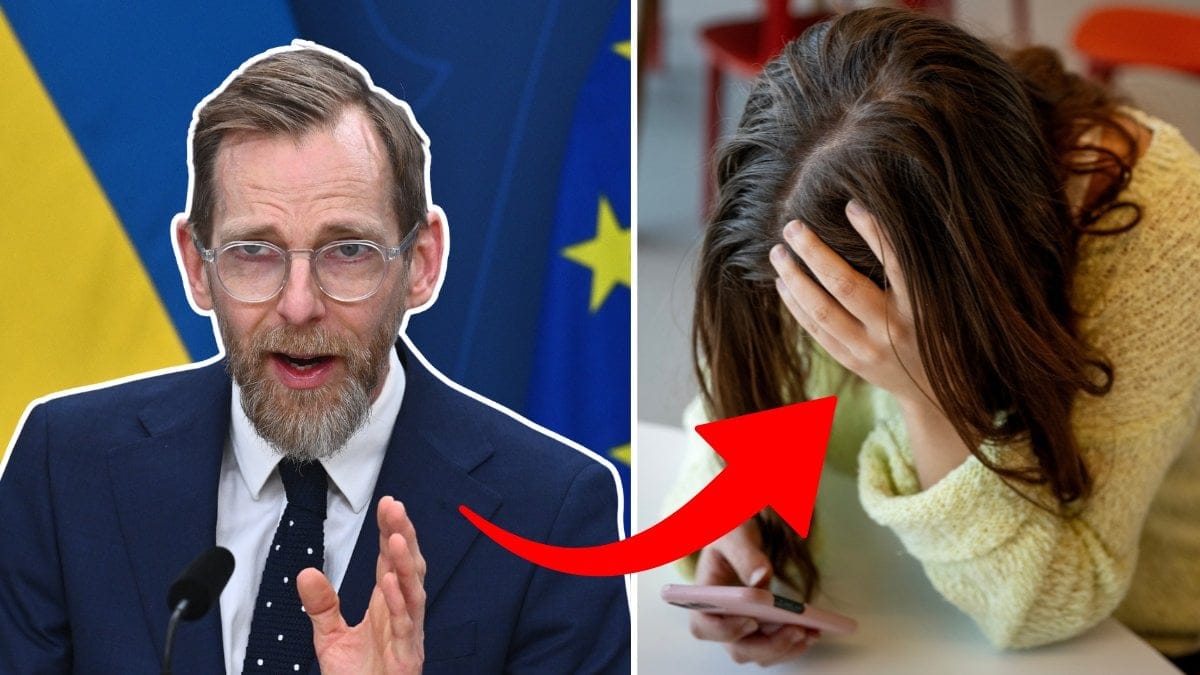 Jakob Forssmed och ledsen kvinna