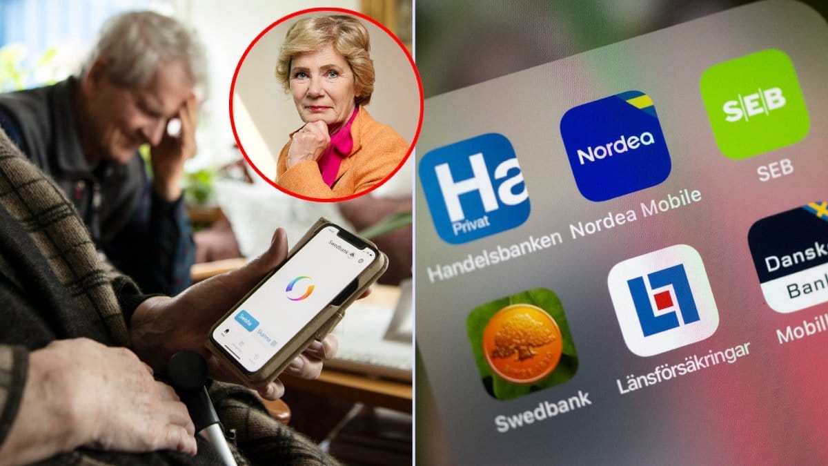 Lurad senior, bankappar och SPF Seniorernas förbundsordförande Maria Larsson.