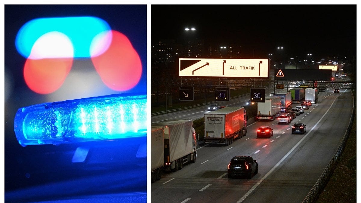 Mannen hittades i en bil i Björktunneln.