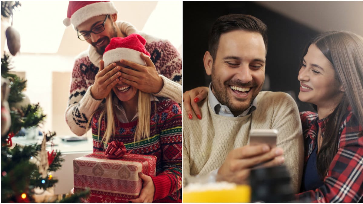 Flickvän får julklapp och par som vinner miljarder på lotto