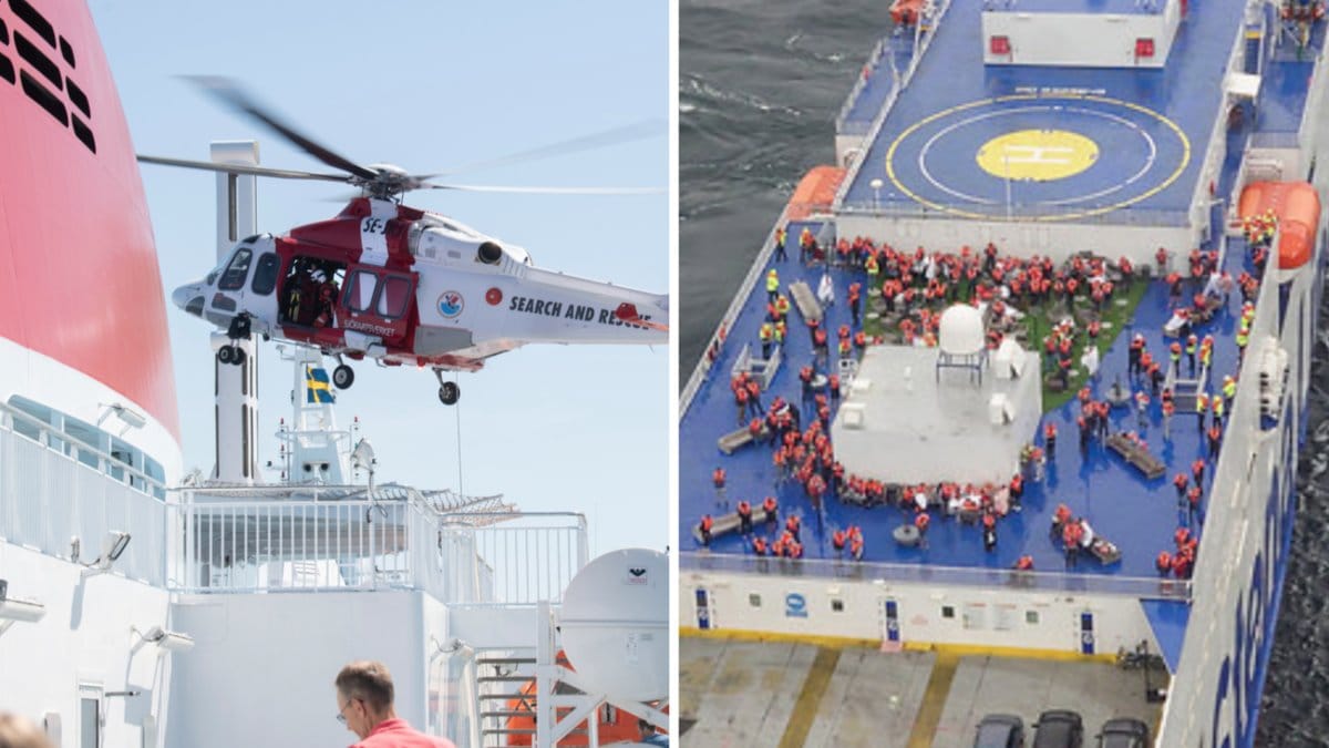 Passagerare skickades upp med flytvästar på däcket på Stena Scandica i samband med branden