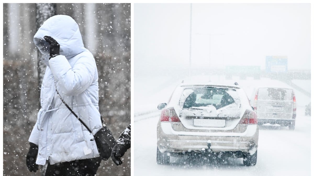 SMHI har utfärdat en orange varning för snö och vind.